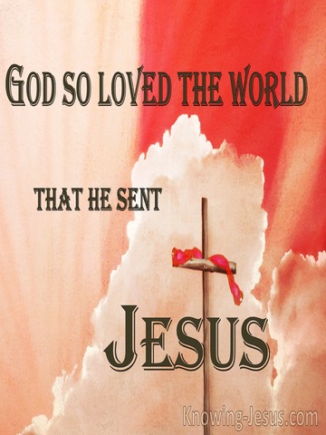 John 3:16 God So Loved The World (pink)